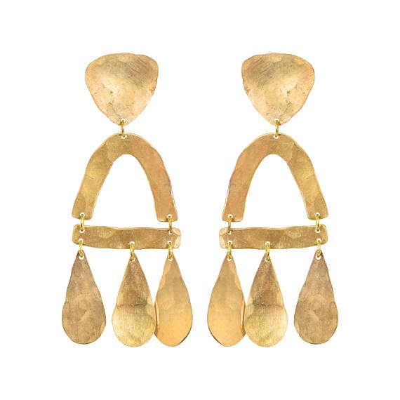 We Dream in Colour - Wholesale Dangle Earrings - Brass Castara Earrings