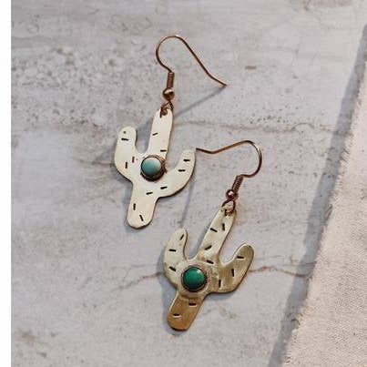 Saguaro Earrings for wholesale by Decent Things