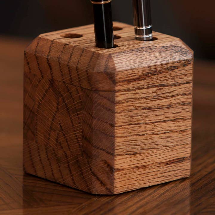 Pencil & Pen Holder for wholesale by Blue Valley Woodworks