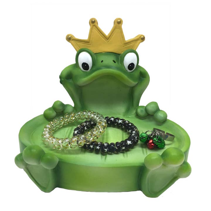 Borders Unlimited - Wholesale Bath Soap Dish - Princess Camryn Frog Soap Dish / Trinket Holder