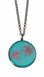 Shari Dixon - Wholesale Pendant/Charm Necklace - Hotpink QA Lg Rnd Necklace1
