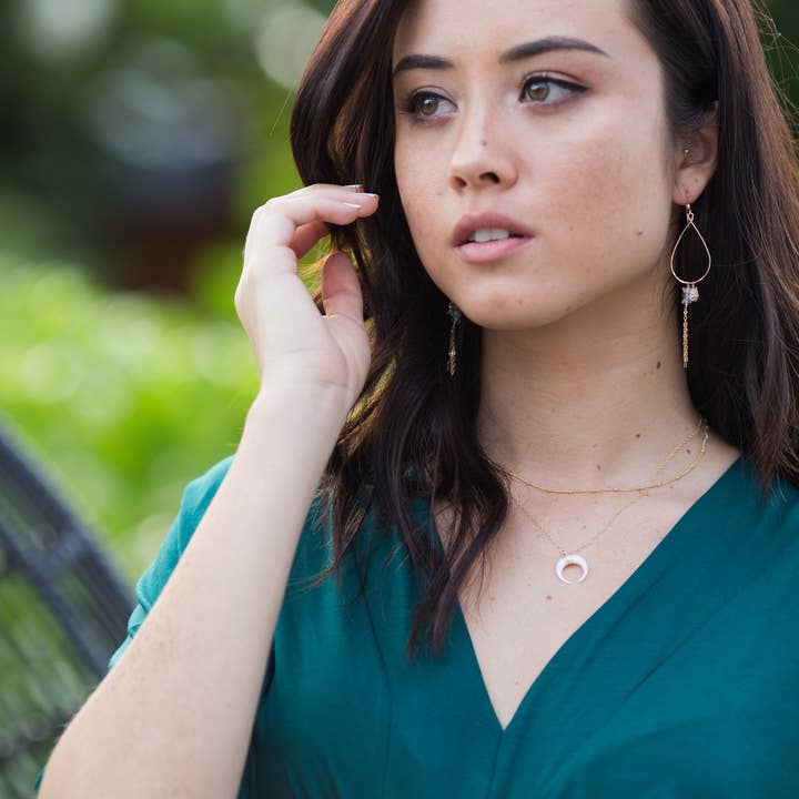 Boucles d'oreilles Hina pour la vente par Komakai Jewelry