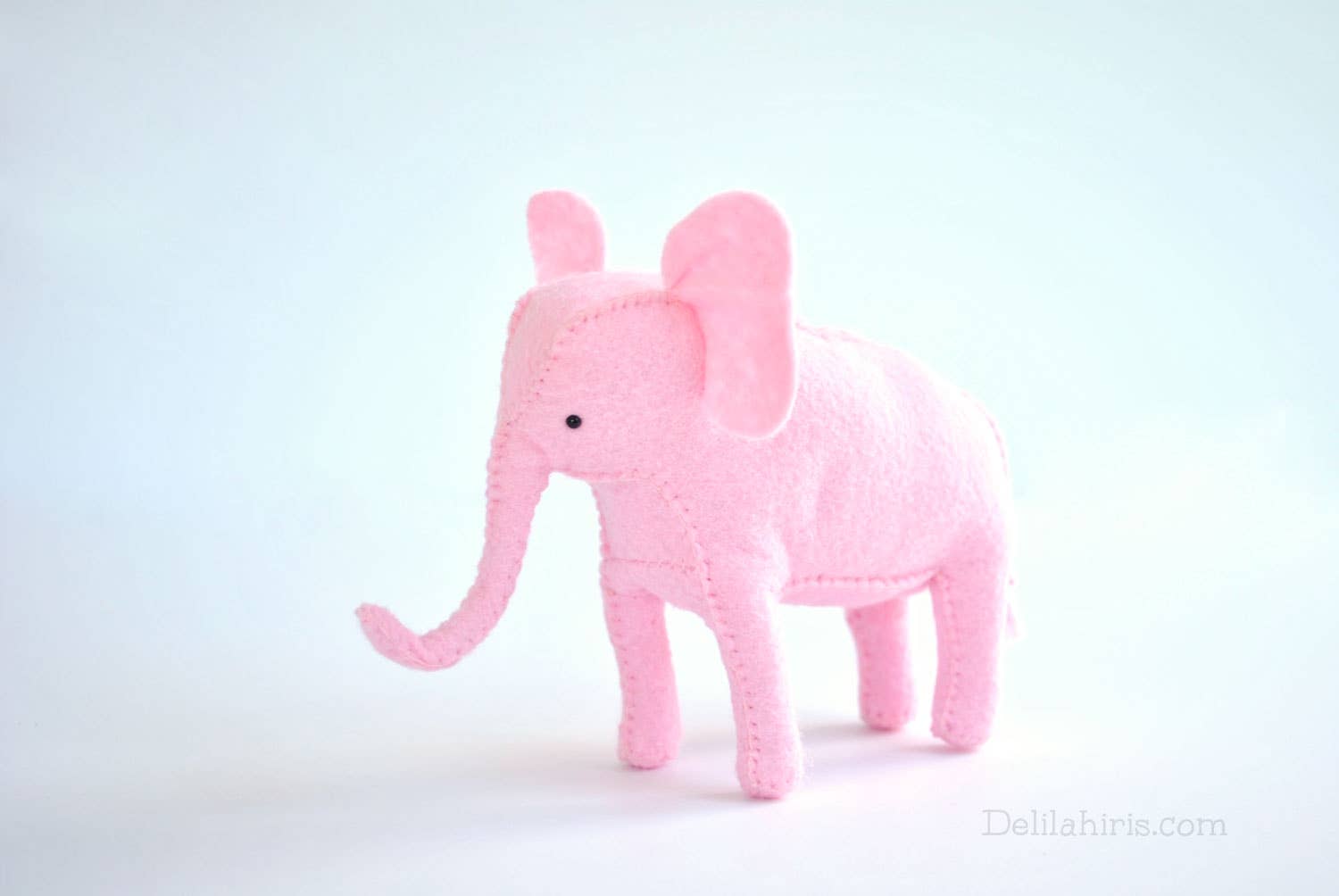 DelilahIris Designs - Wholesale DIY Craft Kit - **STORE DISPLAY MODEL** For DIY Felt Pink Elephant Kit2
