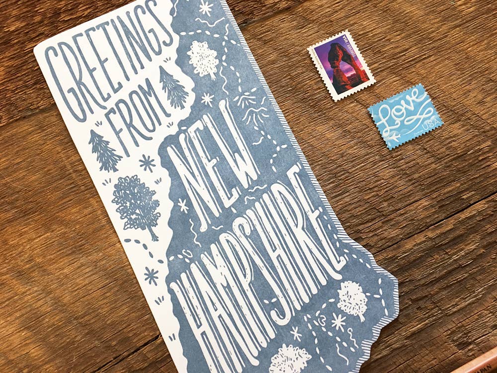 Noteworthy Paper & Press - Wholesale Postcard - New Hampshire State Postcard4