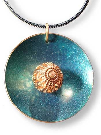 Pendentif centré - Sarcelle pour la vente par LeDanse Limited Edition Jewelry