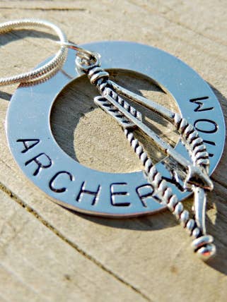 Archery necklace, birthday gift for mom, Christmas for her for wholesale by Me and My Sweet Pea