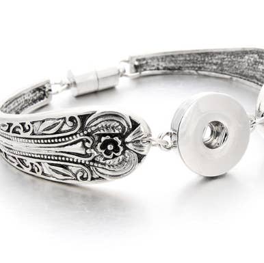 Pulsera - Pulsera magnética estilo «cuchara» para joyería Snap para venta al por mayor de Say It in A Snap Jewelry