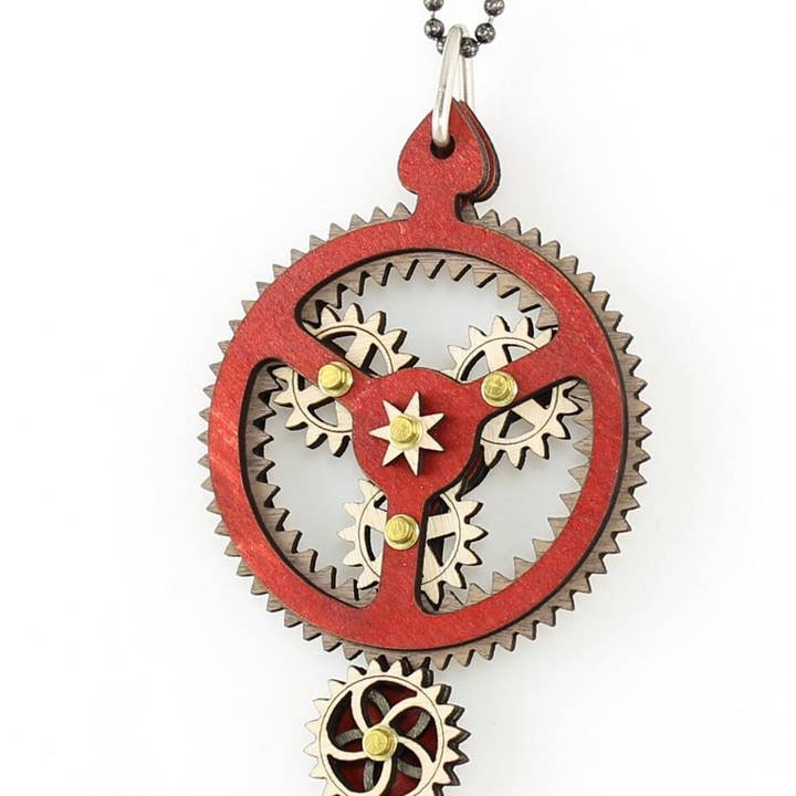 Green Tree Jewelry – Engroshandel Halskæde med vedhæng – Kinetic planetgear halskæde 3E
