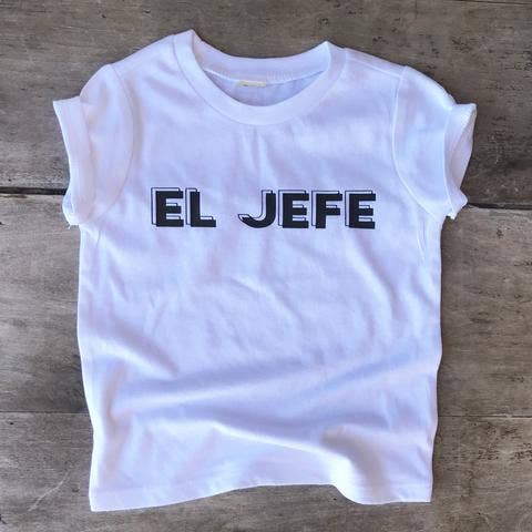 NICKY + STELLA - Vendita all'ingrosso Maglietta serigrafata - Bambini - Maglietta EL JEFE, taglie giovani0