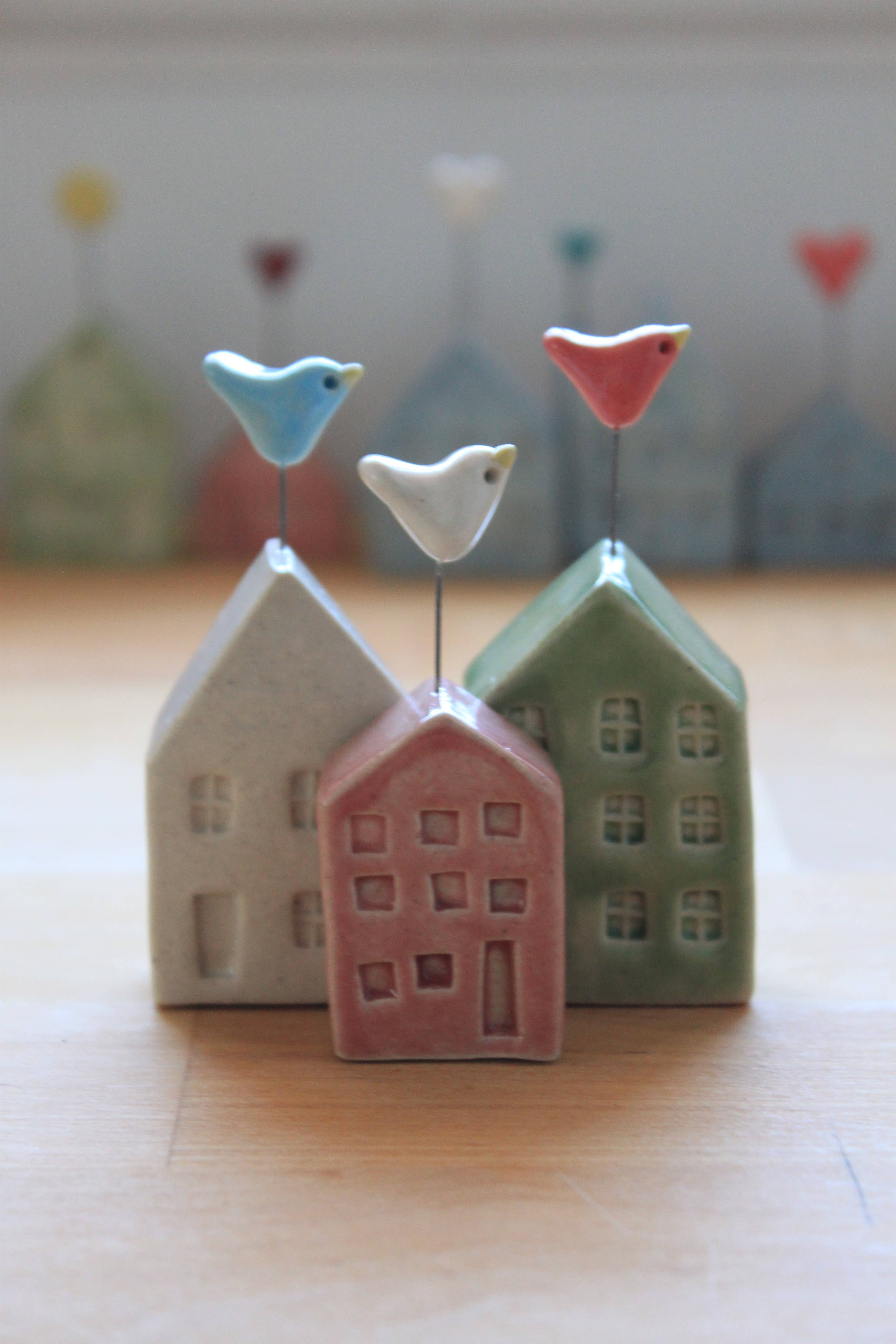 Tasha McKelvey - Wholesale Decorative Tabletop Object - Tiny Embellished Pottery House0
