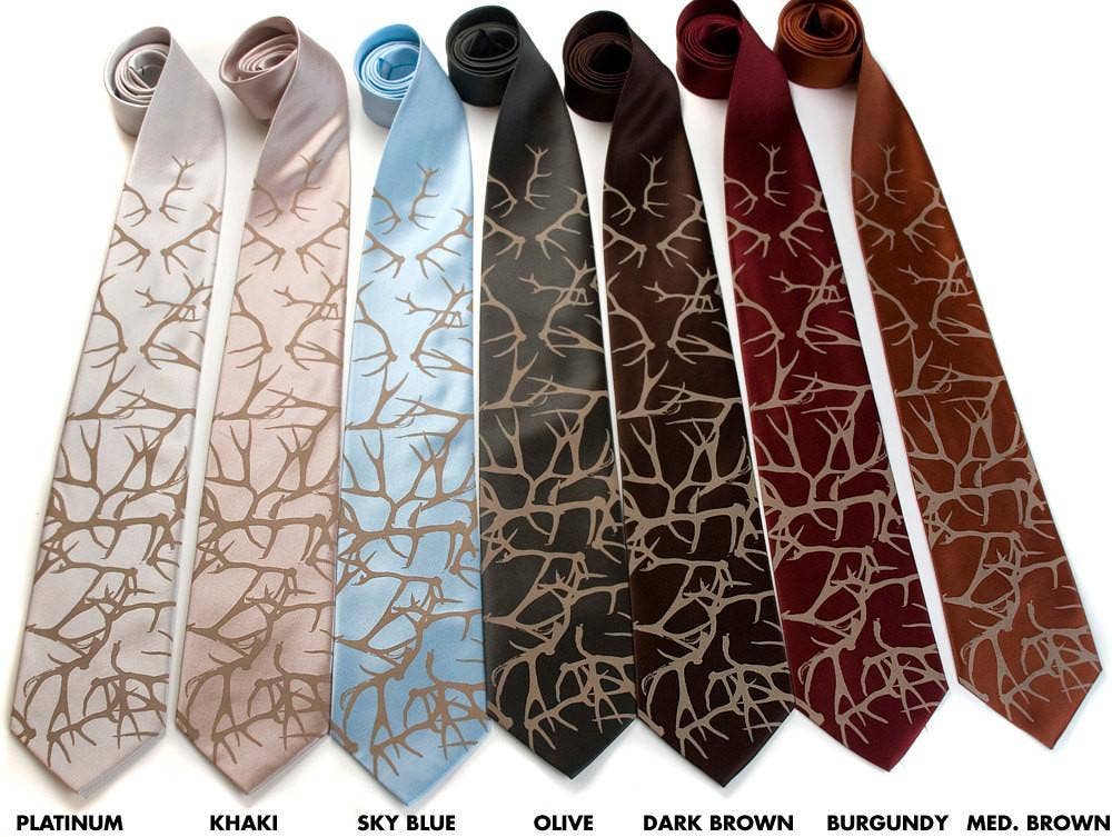Cyberoptix Tie Lab - Wholesale Necktie - Men's - Antler Necktie. Stag Party Tie8