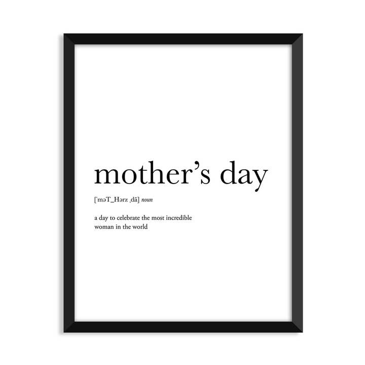 Mors Dag Definition - Mors Dag Art Print for engroshandel hos Footnotes