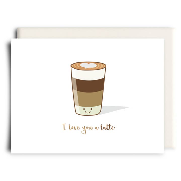 I Love You a Latte | Greeting Card for wholesale by Inkwell Cards