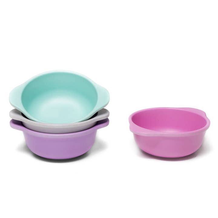 Set di ciotole in bambù, motivo: Whimsy per la vendita all'ingrosso da parte di Goobie Baby