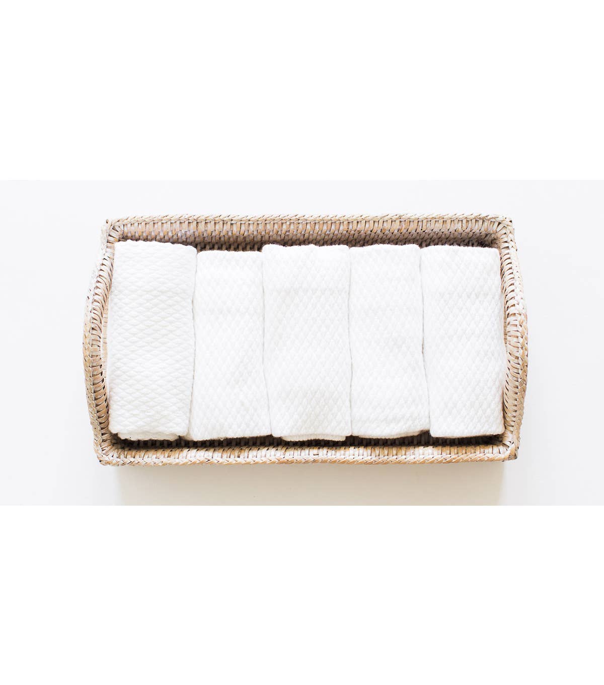 White Ottoman Washcloth for wholesale on Faire