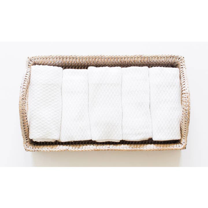 White Ottoman Washcloth for wholesale on Faire0