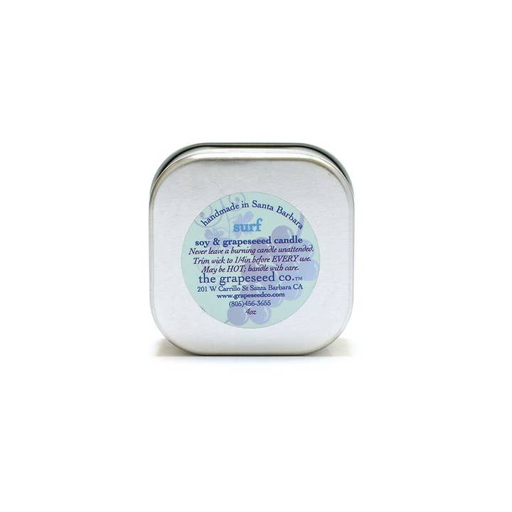 The Grapeseed Company - Wholesale Travel Candles - Travel Tin Soy Candle