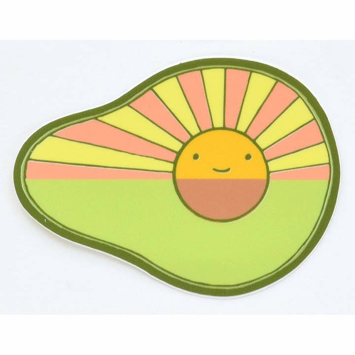 Imaginary Animal - Wholesale Sticker - Avocado Rainbow + Avocado Sunrise Die Cut Vinyl Stickers
