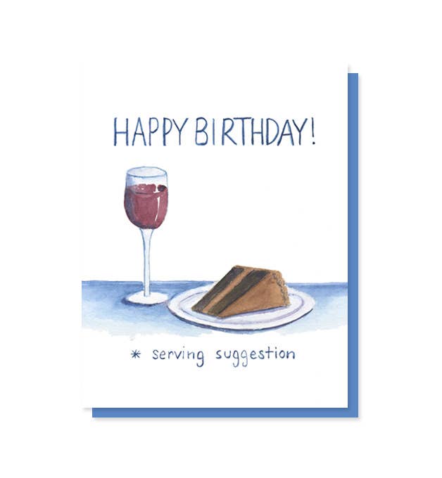 The Lavender Whim - Wholesale Birthday Card - Serving Suggestion Wine Birthday Card - Happy Hour0