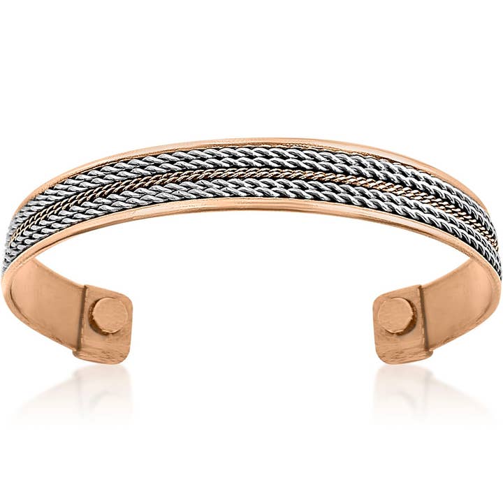 P 21 Håndlavet kobber armbånd med magneter for engroshandel hos COPPER ARTS INC.