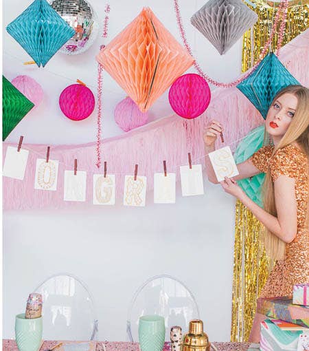 Thimblepress - Wholesale DIY Craft Kit - CONGRATS Gold Foil DIY Banner Kit1