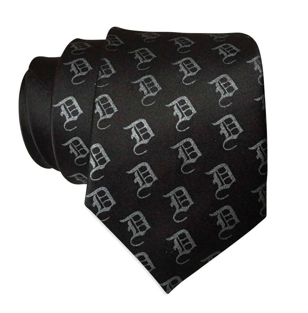 Cyberoptix Tie Lab - Wholesale Necktie - Men's - Old English Detroit D Dot Pattern Necktie0