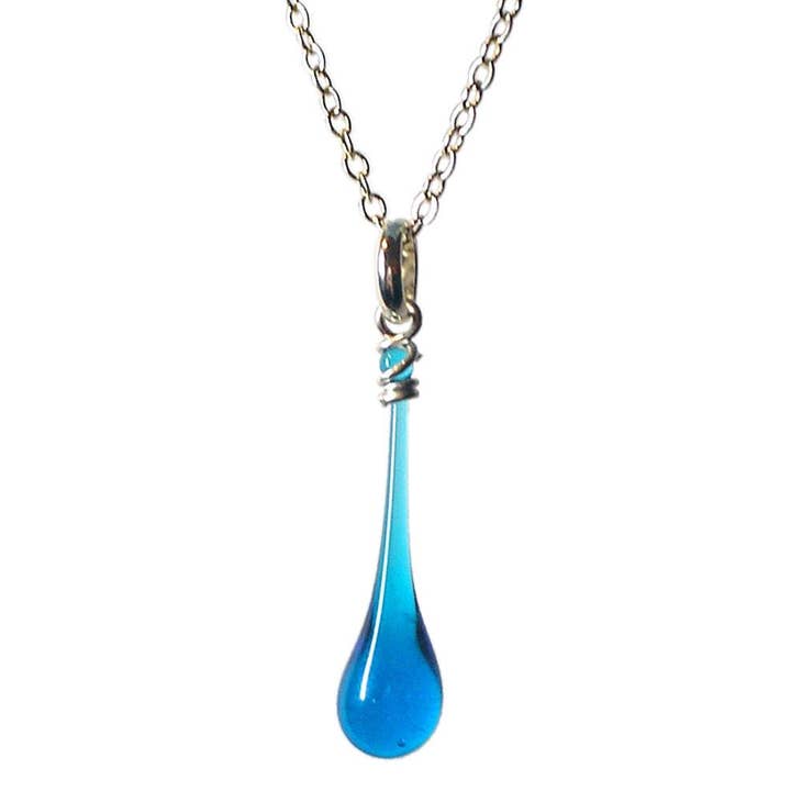 Sundrop Jewelry - Vente Colliers à pendentif - Collier avec pendentif en forme de larme en verre Maressa14