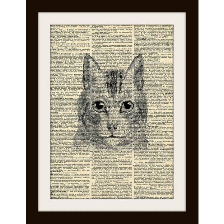 Unique Art Pendants - Wholesale Art Print - Cat Face Art Print