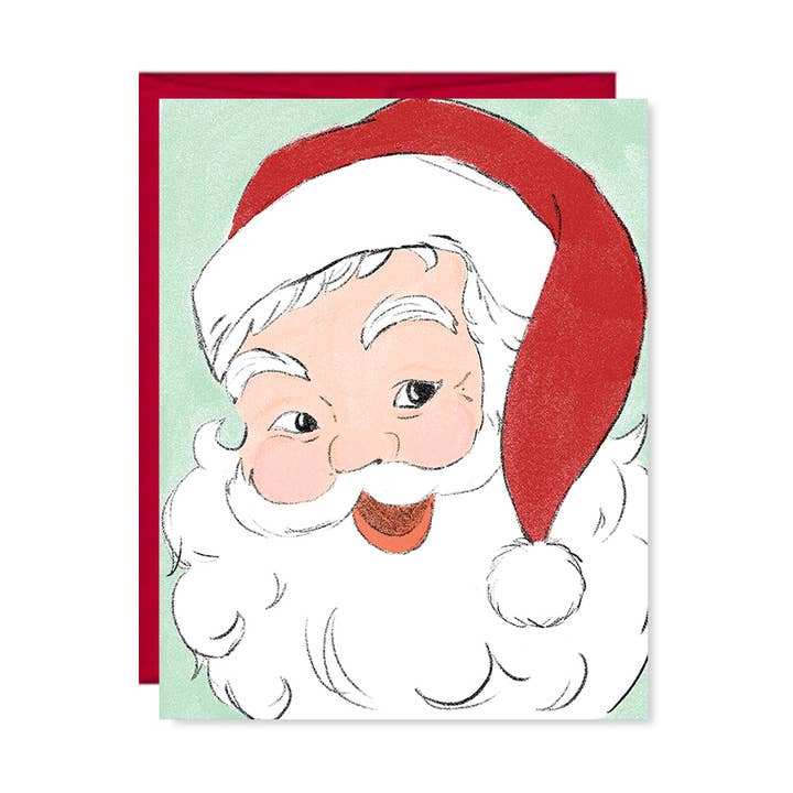 Pen & Paint - Wholesale Christmas Card - Christmas Card, Santa, Happy Holidays, Greeting Card, Jolly0