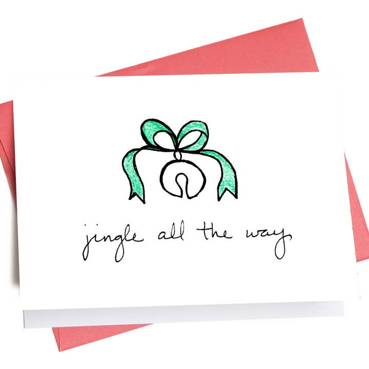 Jingle All the Way | Christmas Greeting Card for wholesale by Inkwell Cards
