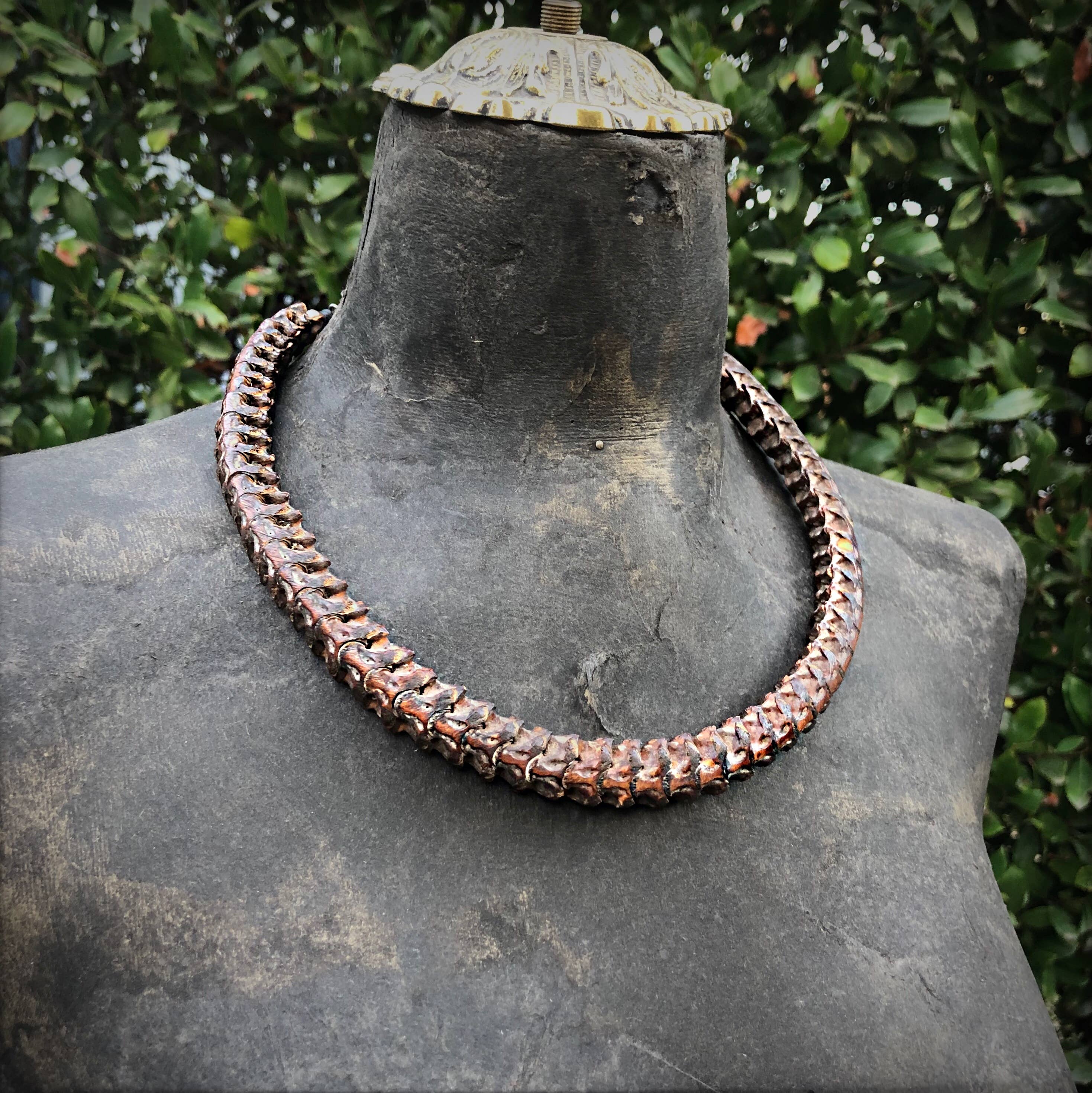 ASTALI - Wholesale Choker/Collar - Snake Vertebrae Choker, Real Vintage African Snake Bones6