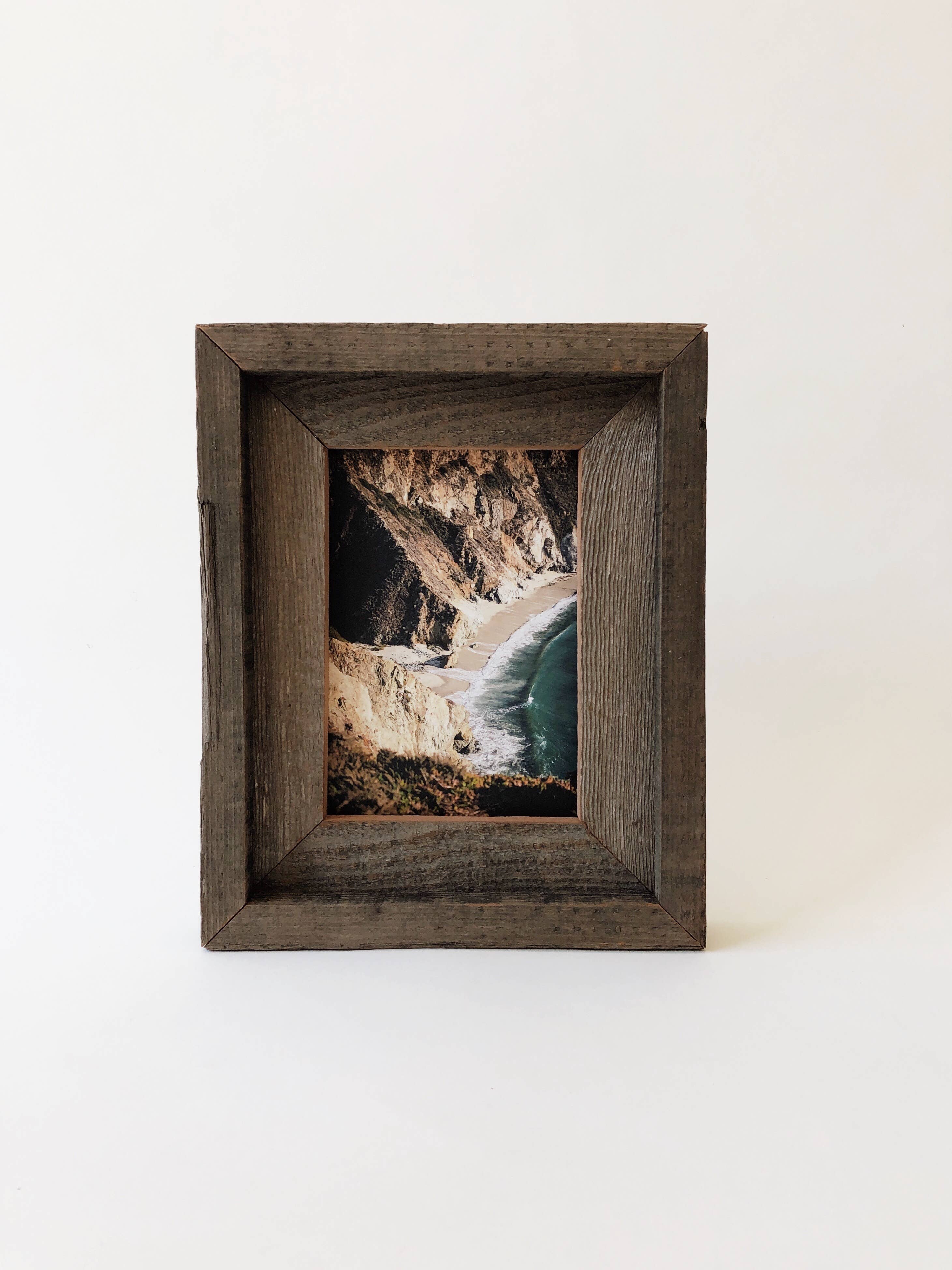 Alibi Interiors - Wholesale Picture Frame - Reclaimed Wood Picture Frame 5x7 Double Frame