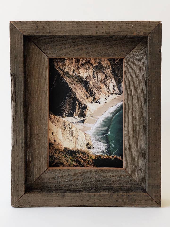 Reclaimed Wood Picture Frame 5x7 Double Frame for wholesale by Alibi Interiors