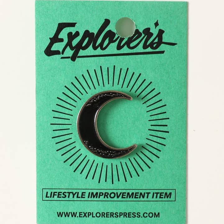 Moon Pin for wholesale by Explorer's Press