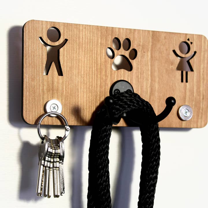 Key Rack - His Hers Paw Magnetic for wholesale by G3 Studios