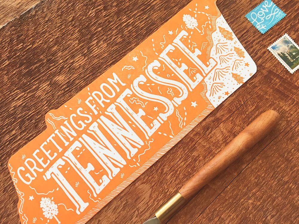 Noteworthy Paper & Press - Wholesale Postcard - Tennessee State Postcard3