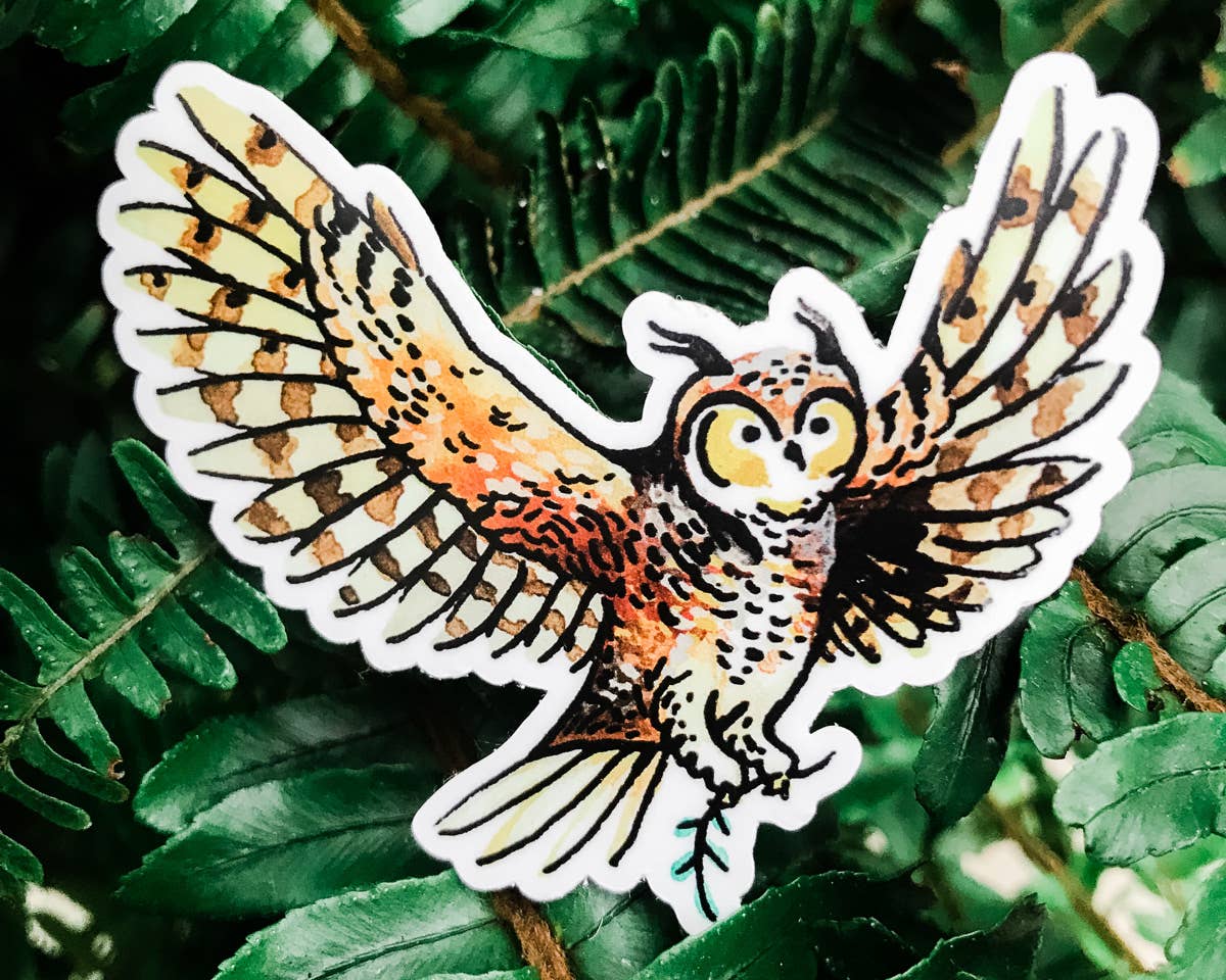 Wildship Studio - Wholesale Sticker - Owl Animal Vinyl Sticker3