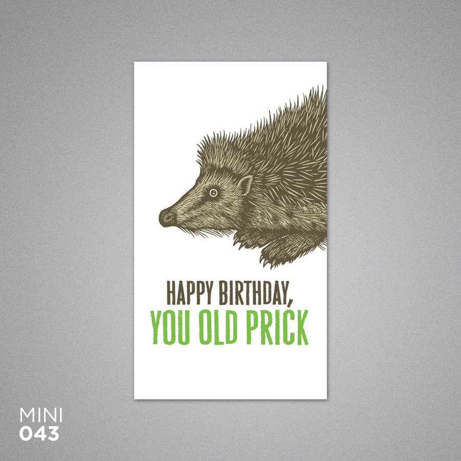 Breathless Paper Co. - Wholesale Birthday Card - Happy Birthday You Old Prick Enclosure  Card0
