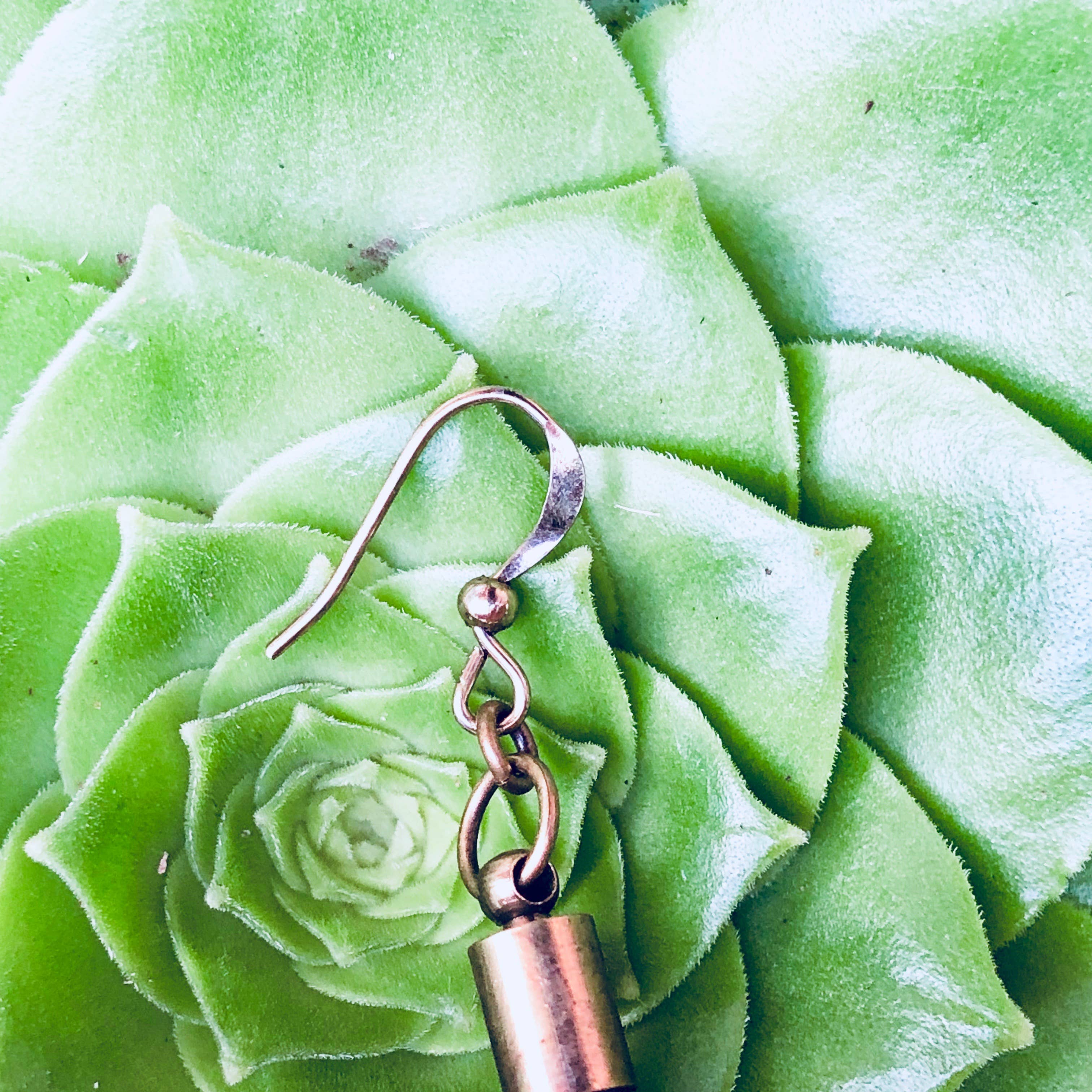 ASTALI - Wholesale Tassel Earrings - Leather & Feather Long Earring - Cream & Blonde Stripe, Boho4