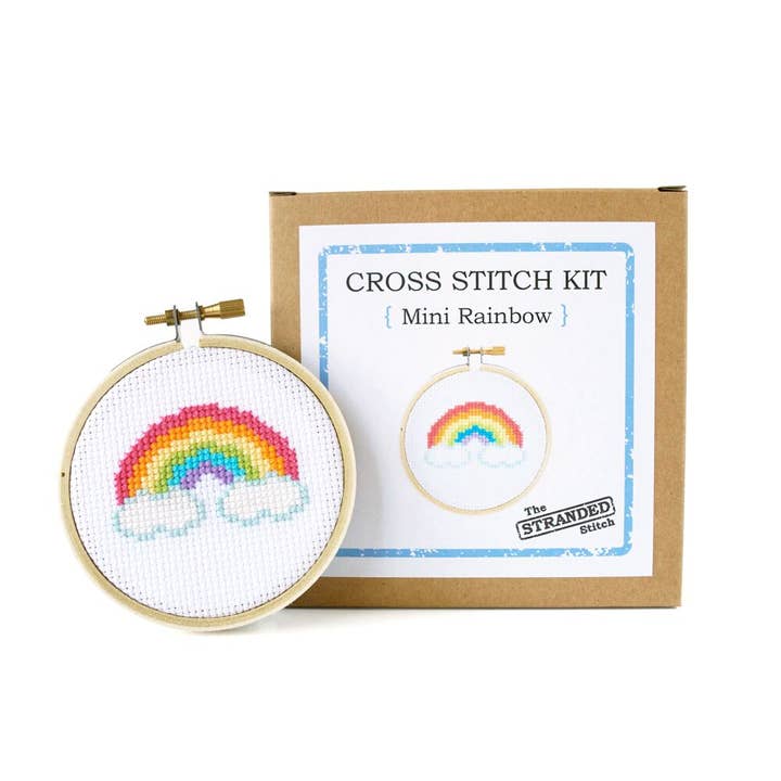 The Stranded Stitch - Wholesale Embroidery/cross-stitch supplies - Mini Rainbow Cross Stitch Kit3