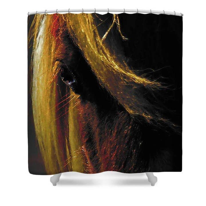 Sunset On The Wild Shower Curtain for wholesale by Amanda Smith Western Art, LLC
