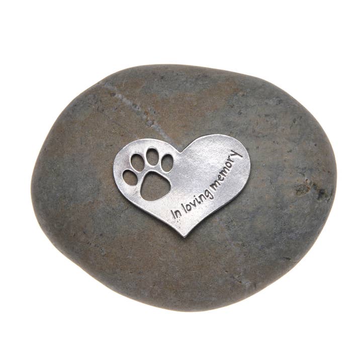 Whitney Howard Designs - Wholesale Pet Urn/Keepsake Box - A meaningful pet memorial stone featuring a hand-cast pewter1