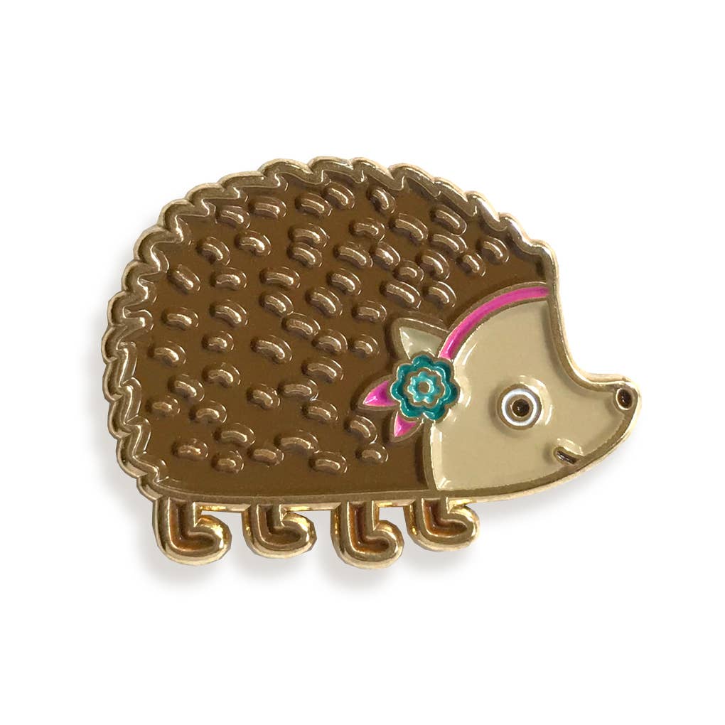 Night Owl Paper Goods - Wholesale Lapel Pin/Button - Hedgehog Enamel Pin1