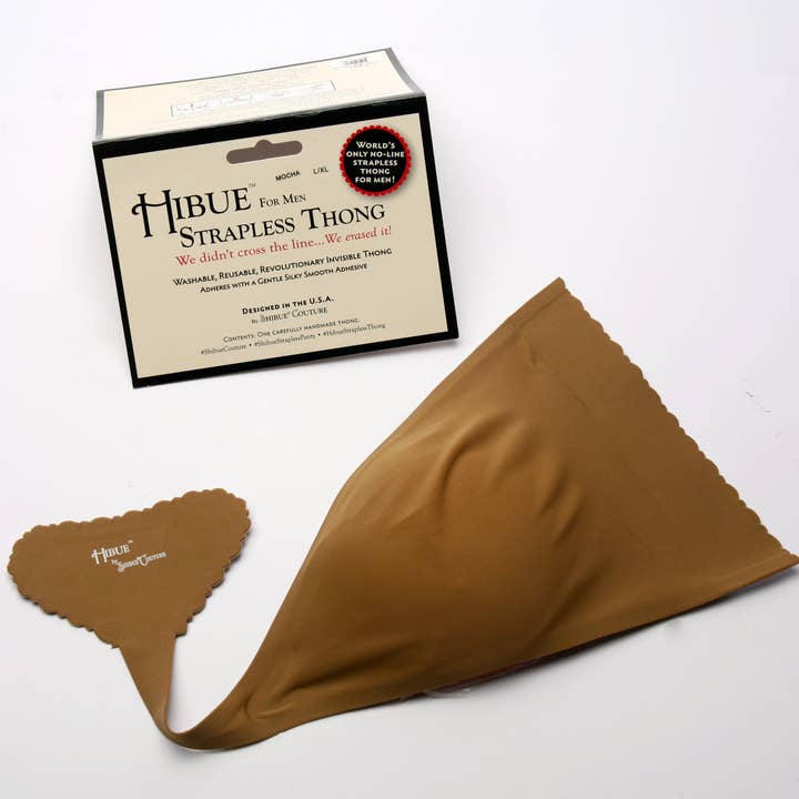 Shibue Couture - Wholesale Underwear - Men's - Strapless Thongs for Men HIBUE ~ Nude, Mocha, Black