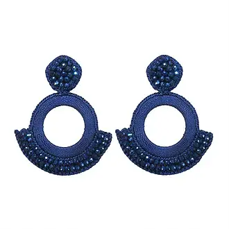 NARA HANDMADE JEWELRY - Wholesale Dangle Earrings - Dark Blue Sophia Earrings0