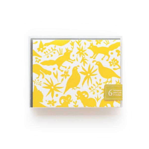 Wild Ink Press - Wholesale Stationery/Notecard Set - Otomi Boxed notes | Set of 62