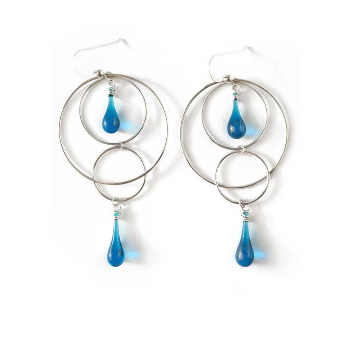 Sundrop Jewelry - Venta al por mayor Pendientes colgantes - Pendientes de movimiento orbital, tamaño grande