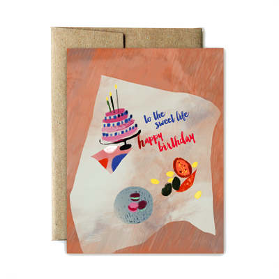 Ferme à Papier - Wholesale Birthday Card - Sweet Life Birthday Card0