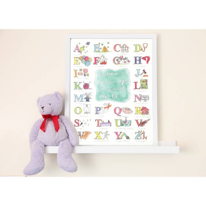 When I Grow Up Art Print for wholesale by Porcupine Hugs