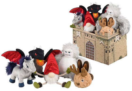 P.L.A.Y. Pet Lifestyle and You - Wholesale Pet Toy Set - Dog - Mythical Creatures B2B Set (10 pc in Display Box)0